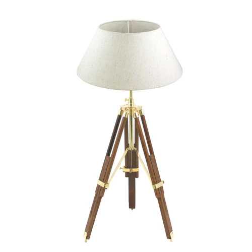 Lampada da tavolo con treppiede regolabile