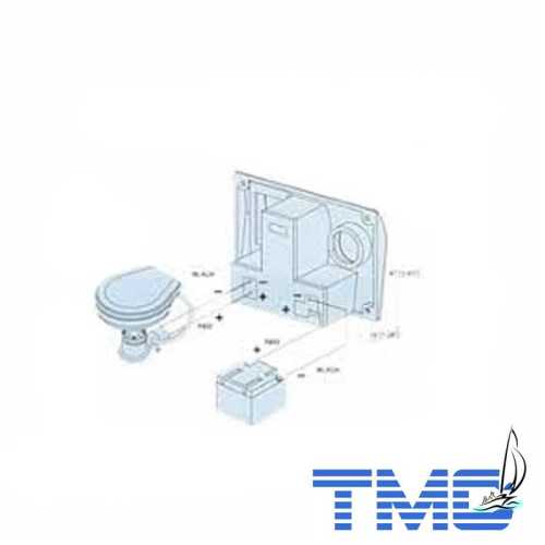 Interruttore wc elettrico TMC con fusibile Interruttore wc elettrico TMC con fusibile
