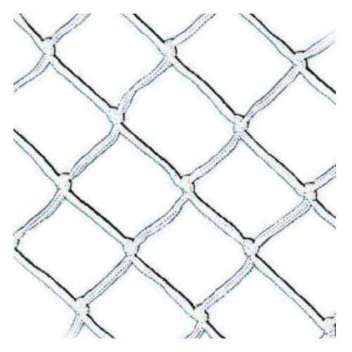 Rete di protezione annodata per battagliola