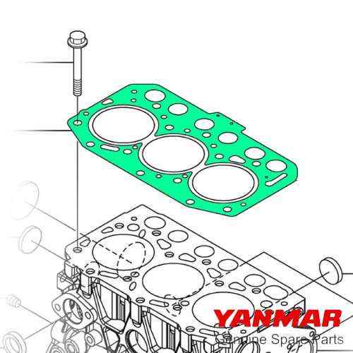 Guarnizione testata serie 3YM30 Yanmar