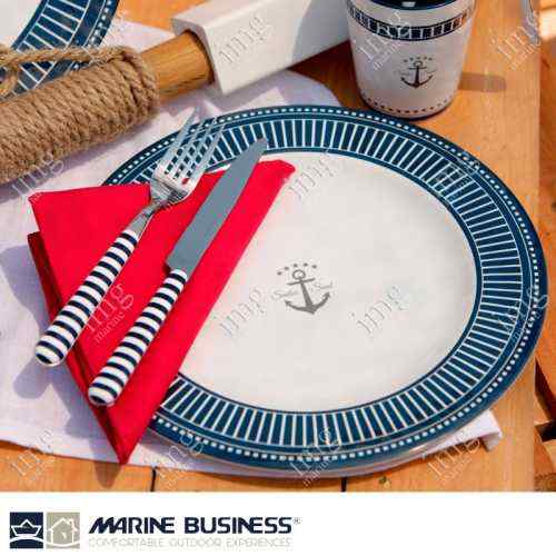 Posate in acciaio Inox e ABS di Marine Business Linea di piatti e stoviglie infrangibili Sailor Soul