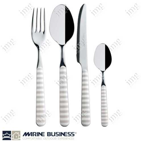 Posate Stripes Bone servizio 24 pz Marine Business