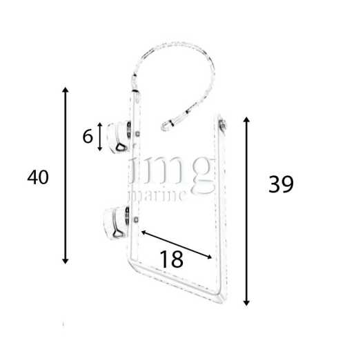 Supporto porta Sup misure