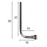 Supporti porta passerella sup Polymer misure