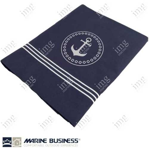 Lenzuolo Singolo Santorini Navy con Federa - Marine Business