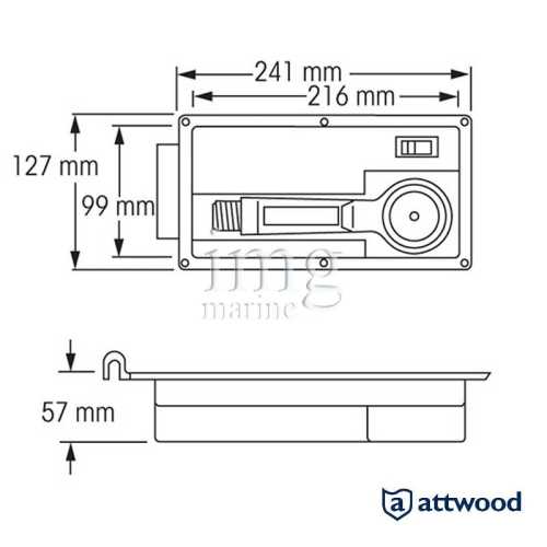 Box doccia completo Attwood disegno