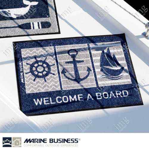 Elegante Tappetino antiscivolo Navy Marine Business ideale per l'utilizzo in barca
