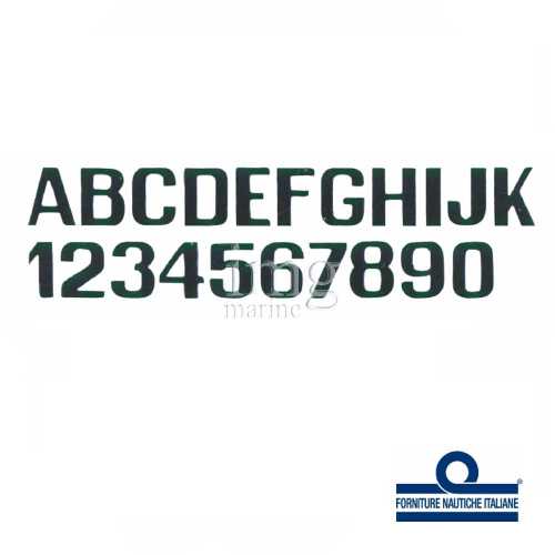 Lettere e numeri 150 mm neri