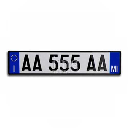 Lettere e numeri targhe rimorchi