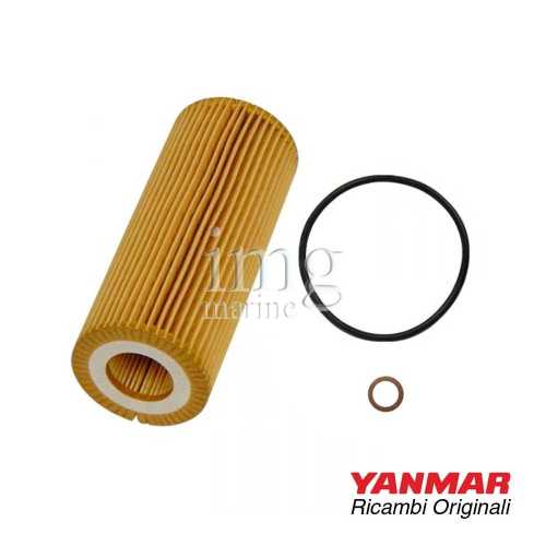 Filtro olio 165000-69590 originale Yanmar per motori serie: 6BY - 6BY2/3