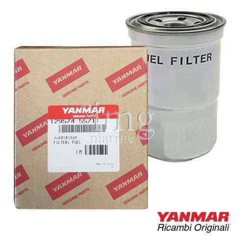 Filtro gasolio 129574-55711 per motori 4JH4TE-HTE - 4JHG2UTE - 4JH3TE - 4JH3HTE/DTE Yanmar