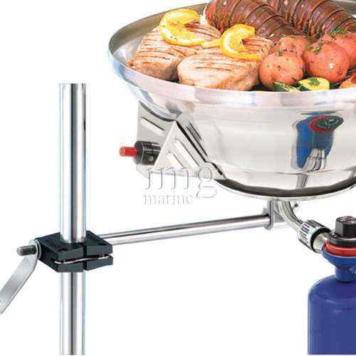 Supporto in acciaio inox per BBQ tondo