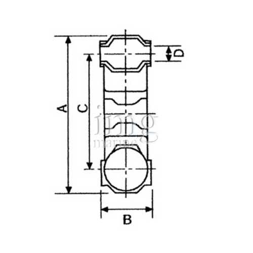 Giunto elastico 1100 per linea asse disegno