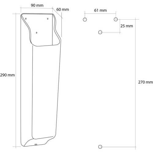 Tasca porta manovella winch