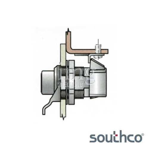Serratura a pulsante Southco in resina rinforzata - Disegno 2