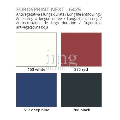 Antivegetativa Veneziani Eurosprint Next matrice dura - tabella colori