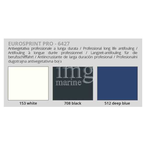 Antivegetativa matrice dura Eurosprint Pro Veneziani - tabella colori