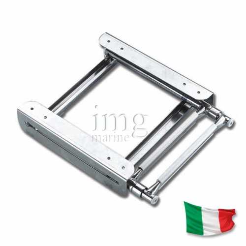 Scaletta inox telescopica a scomparsa chiusa