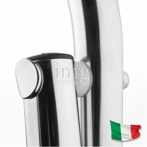 Scaletta inox pieghevole con maniglioni