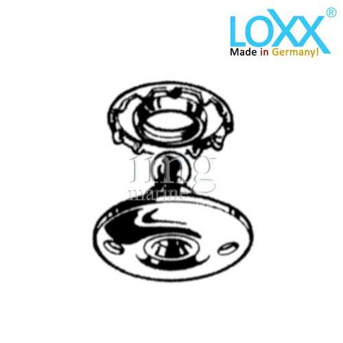 Basetta attacco tessuti Bottoni Loxx Tenax