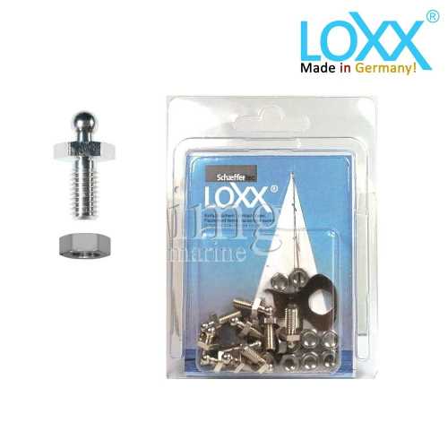 Bottoni Loxx Tenax Blister - 10 Viti con dado
