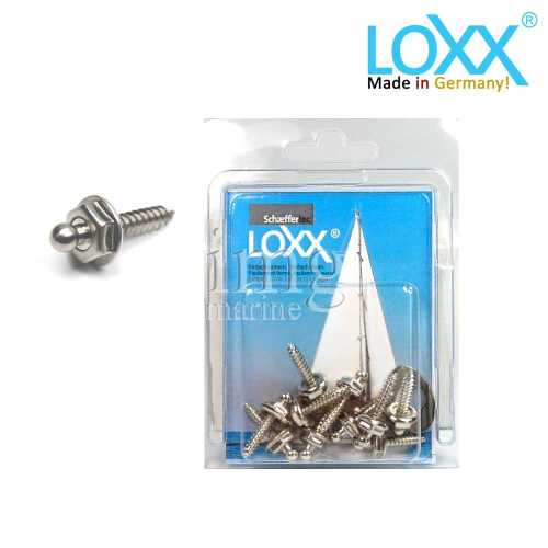 Bottoni Loxx Tenax Blister - 10 Viti mordenti da 12 o 16 mm