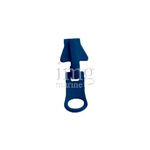 Cursore metallo blu per Cerniera lampo YKK zip catena continua 8 mm