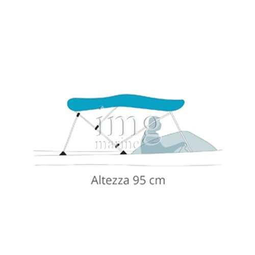 Tendalino parasole altezza 95 cm