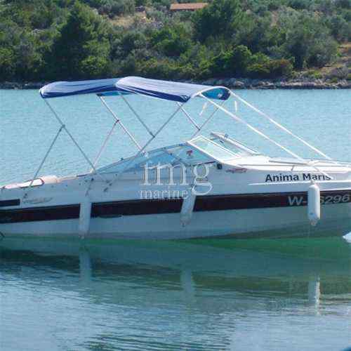 Bracci di rinforzo alluminio terminali inox esempio