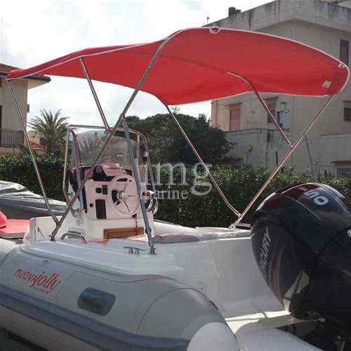 Capottina parasole Royal 3 archi Tendalino tessuto Sunbrella - esempio 3