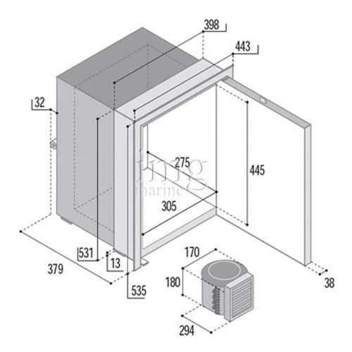 Frigorifero 42 litri VFC42LX inox misure