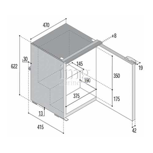 Frigorifero 60 litri VFC60i misure