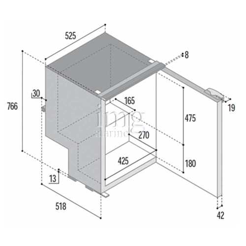Frigorifero 115 litri VFC115i misure