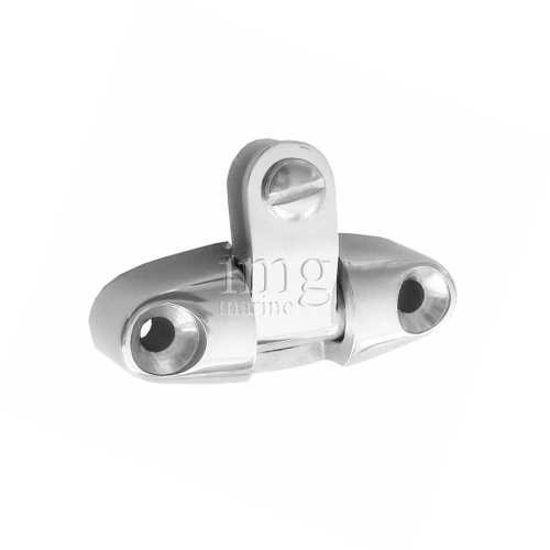 Base alta a forcella snodata in acciaio Inox 316