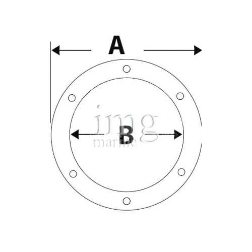 Tappo di ispezione stagno e calpestabile - Disegno