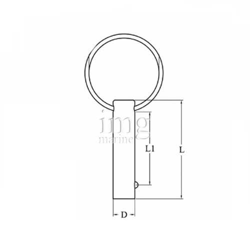 Perno sfilabile inox aisi 316 misure