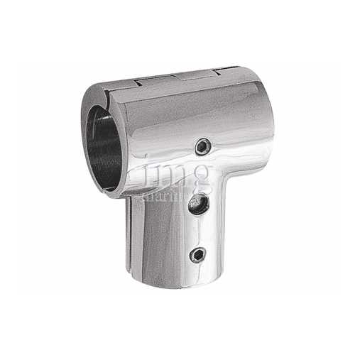 Raccordo T dritto apribile microfuso inox 316 vista 2