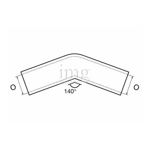 Connessione 140° microfusa inox 316 misure