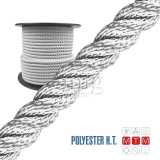 Cima 3 legnoli Poliestere HT in bobina bianco