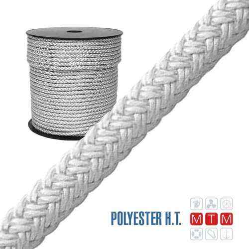 Cima 16 legnoli Poliestere HT Bianco in bobina