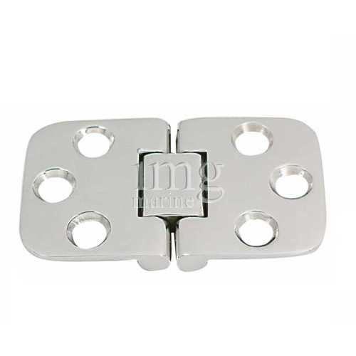 Cerniera con arresto per tavoli 70x42 acciaio inox AISI 316