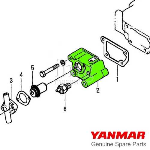 Supporto alternatore termostato Yanmar