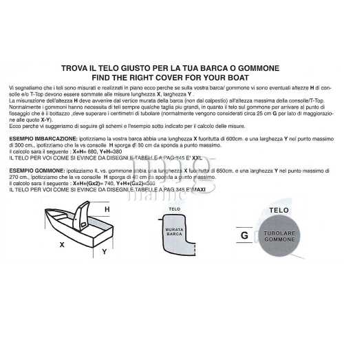 Spiegazione scelta Telo copri barca Covy Lux