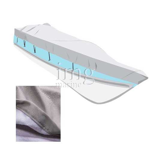 Telo copri barca Covy Lux con floccatura interna