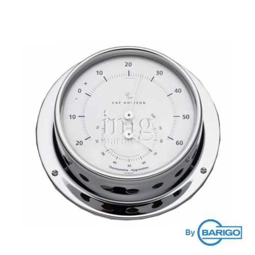 Termoigrometro Ø 110 ottone cromato Cap Horizon
