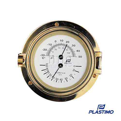 Termoigrometro Ø 140 ottone lucido Plastimo