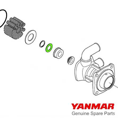 Rondella tenuta pompa raffreddamento Yanmar 3JH