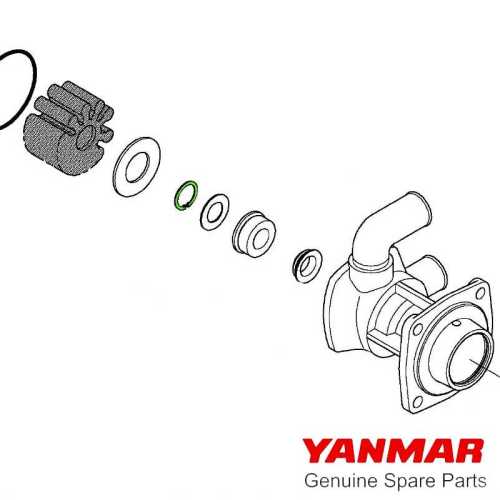 Anello di arresto pompa raffreddamento Yanmar 3JH