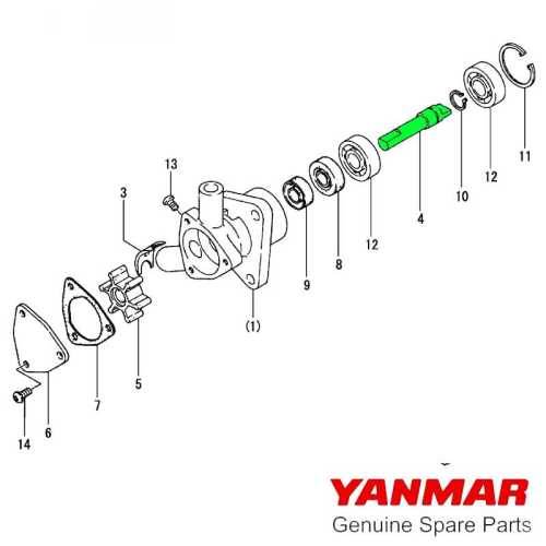 Alberino pompa AM Yanmar 1GM10