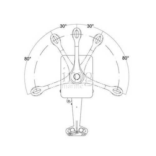 Comando monoleva B400 angoli